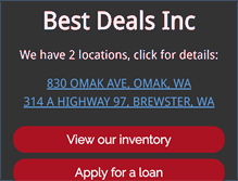 Tablet Screenshot of bestdealswa.com